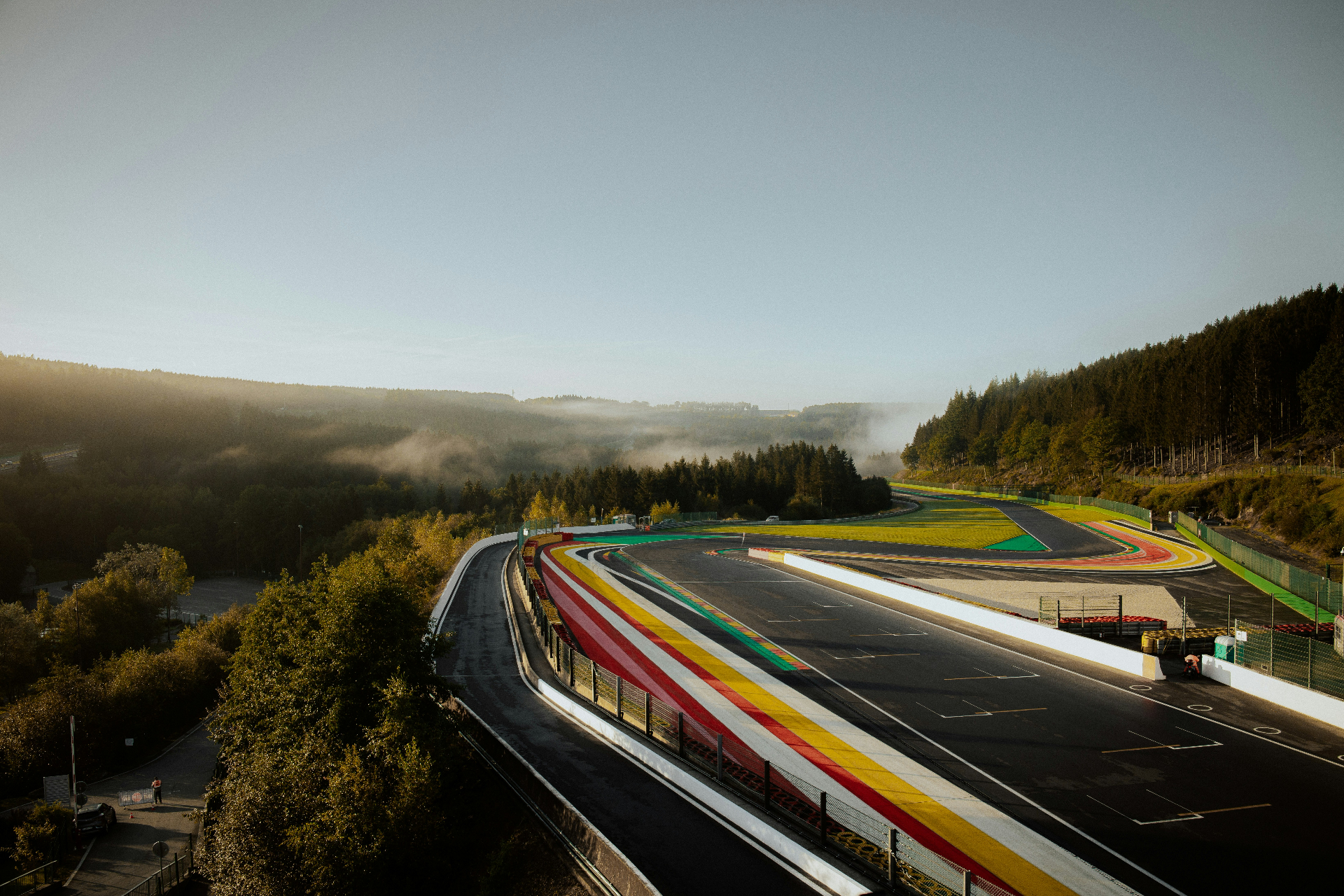 Spa-Francorchamps circuit at dawn